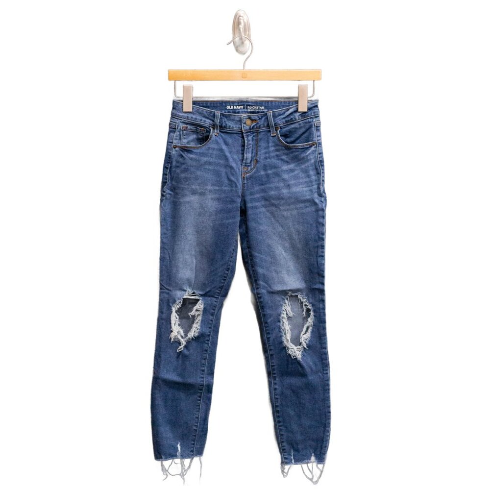 Old Navy Rockstar Mid-Rise Skinny Jeans, Size 2